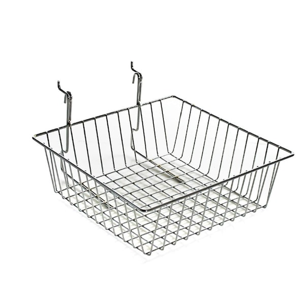 4.25"H Chrome Wire Basket, PK2
